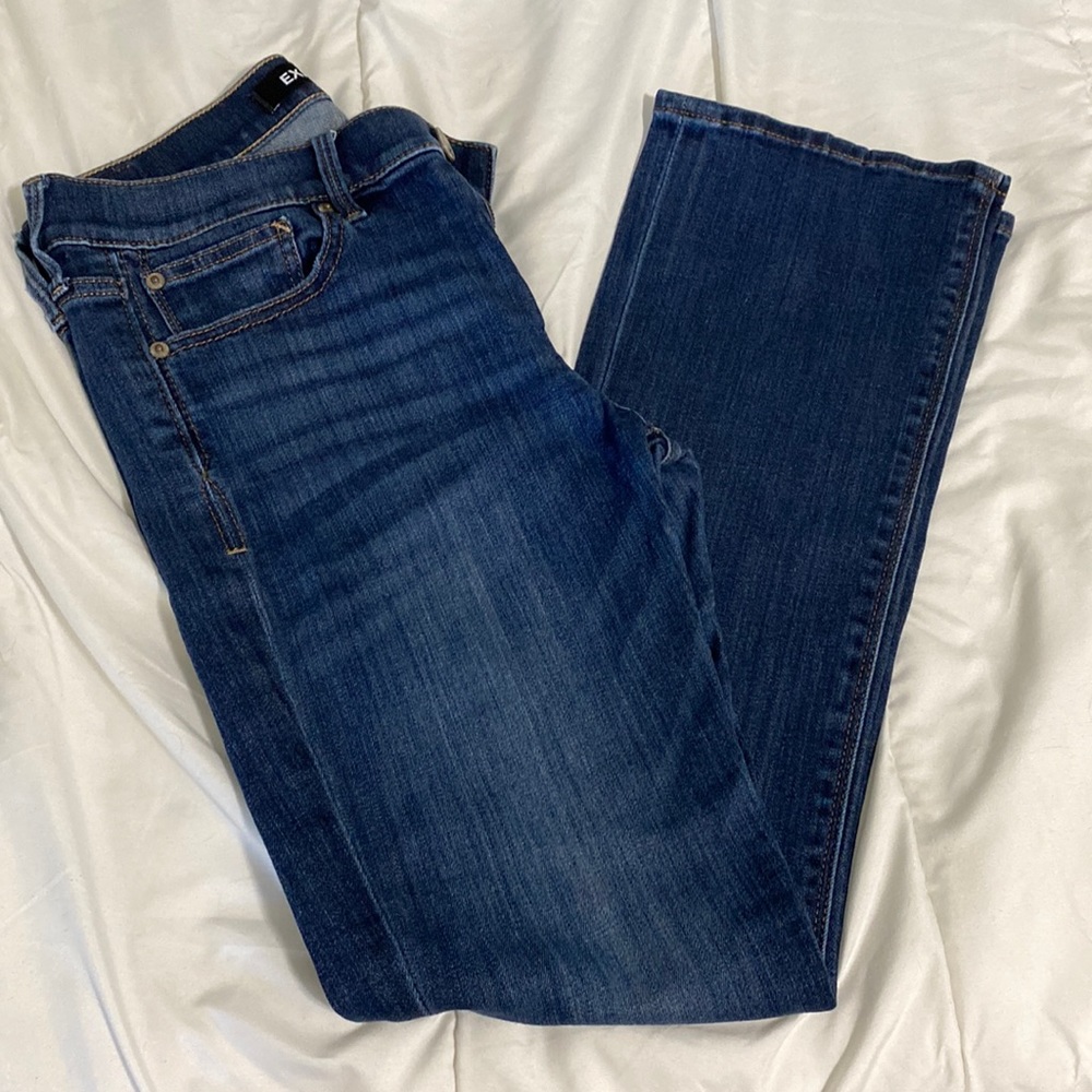 Express Barely Boot Mid Rise Stretch size 6s